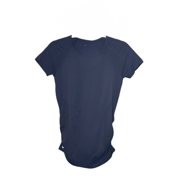 Athleta Navy Speedlight Seamless Tee Size M - Picture 2 of 2